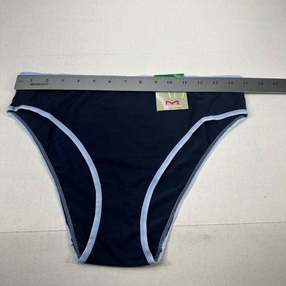 Women's Black and Blue Intimate Briefs - Picture 6 of 8